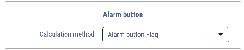 Alarm button flag 