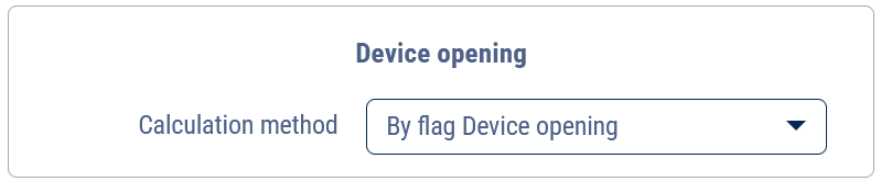 Device tampering flag 