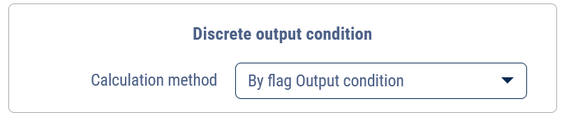Discrete output flag 