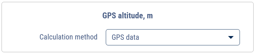 GPS altitude 