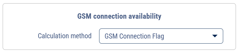 GSM connection flag 